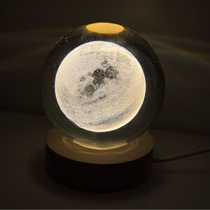 3D Crystal Moon Lamp LED Night Light